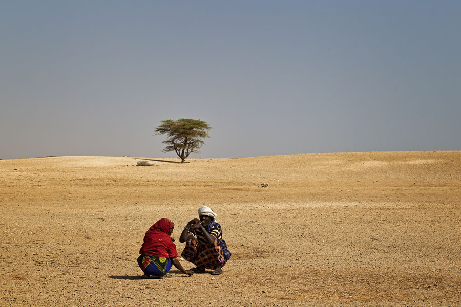 31a. Sjaramu discussing family problems with a relative   Gabra nomads   Kenya